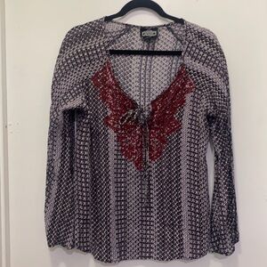 Angie Bohemian Embroidery Top